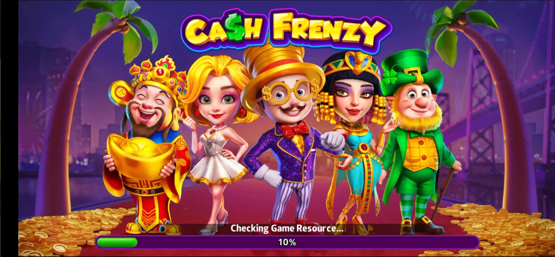 Cash Frenzy 777 Startup Screen